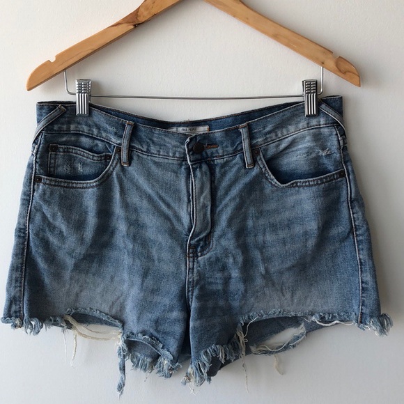 Free People Pants - Free People Distressed High Waisted Denim Shorts